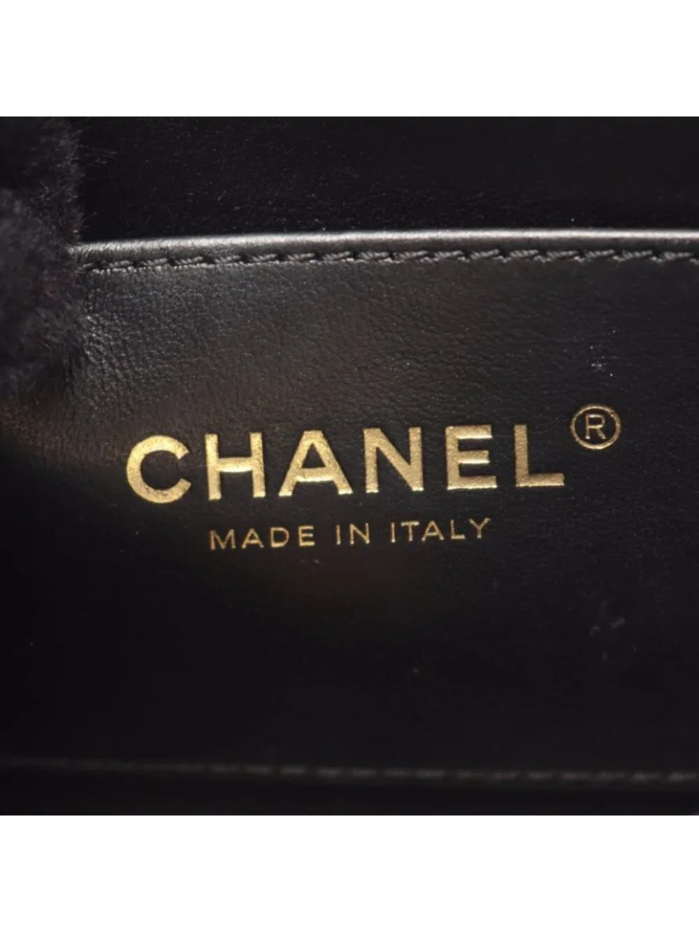 Chanel Shoulder Bag Mini Flap Quilted Black Leather